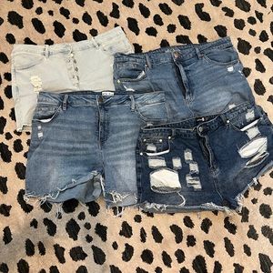 4 pair Plus Size Shorts